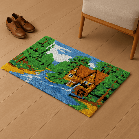 Calm River - (33x23in - 85x60cm) - DIY Latch Hook Kit