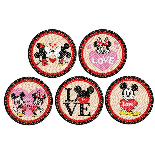 Disney 5-pack - Diamond Painting Coasters
