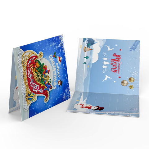 Diamond Painting Christmas Cards [8 Pack]