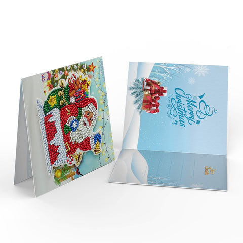 Diamond Painting Christmas Cards [8 Pack]