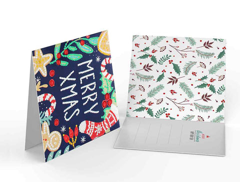 Diamond Painting Christmas Cards [8 Pack]
