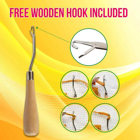 Red Barn - (33x23in - 85x60cm) - DIY Latch Hook Kit