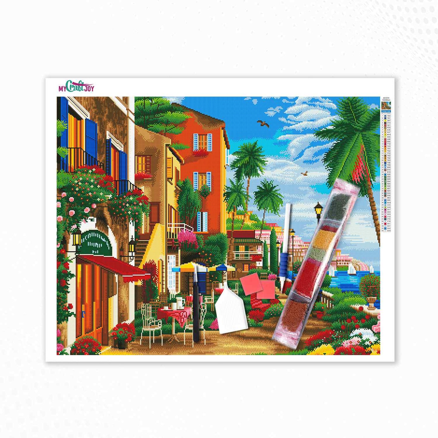 Mediterranean Terrace - Artist Choice DIY Diamond Painting Kit