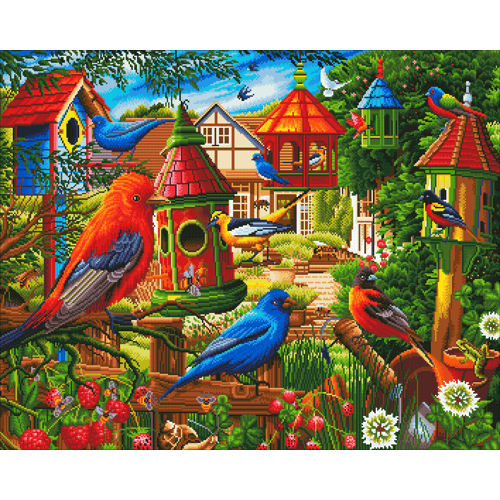 Birdhouse Garden - Artist Choice DIY Diamond Painting Kit