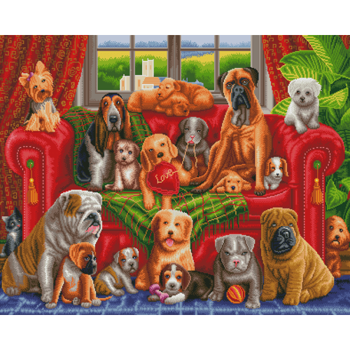 Love My Dogs - Artist Choice DIY Diamond Painting Kit