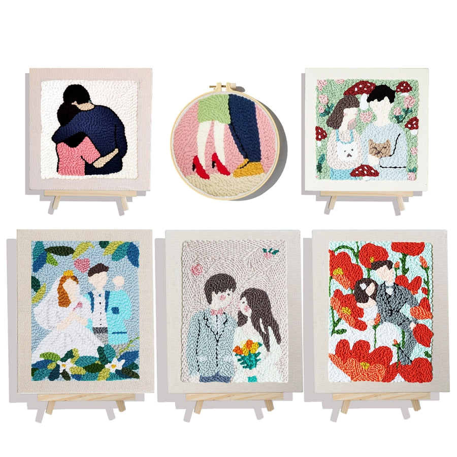 Modern Lady - Punch Needle Kit