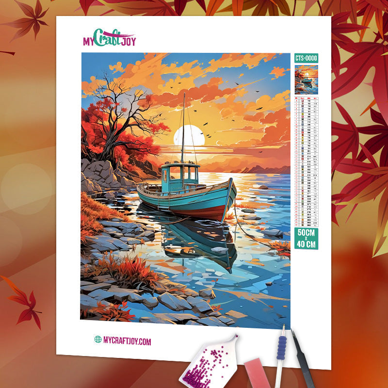 Twilight in Fall - DIY Diamond Painting Kit