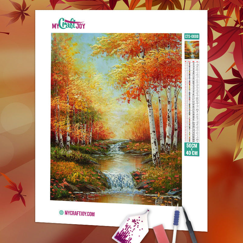 Twilight in Fall - DIY Diamond Painting Kit