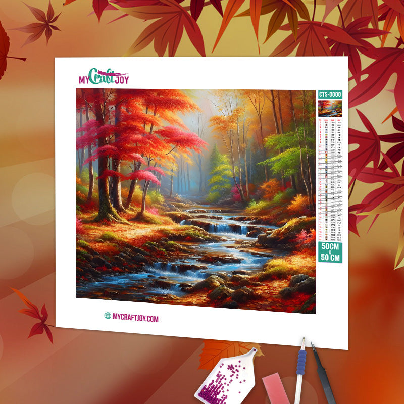 Twilight in Fall - DIY Diamond Painting Kit