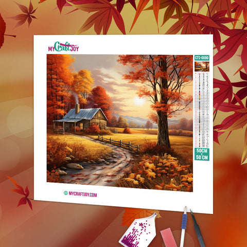 Twilight in Fall - DIY Diamond Painting Kit