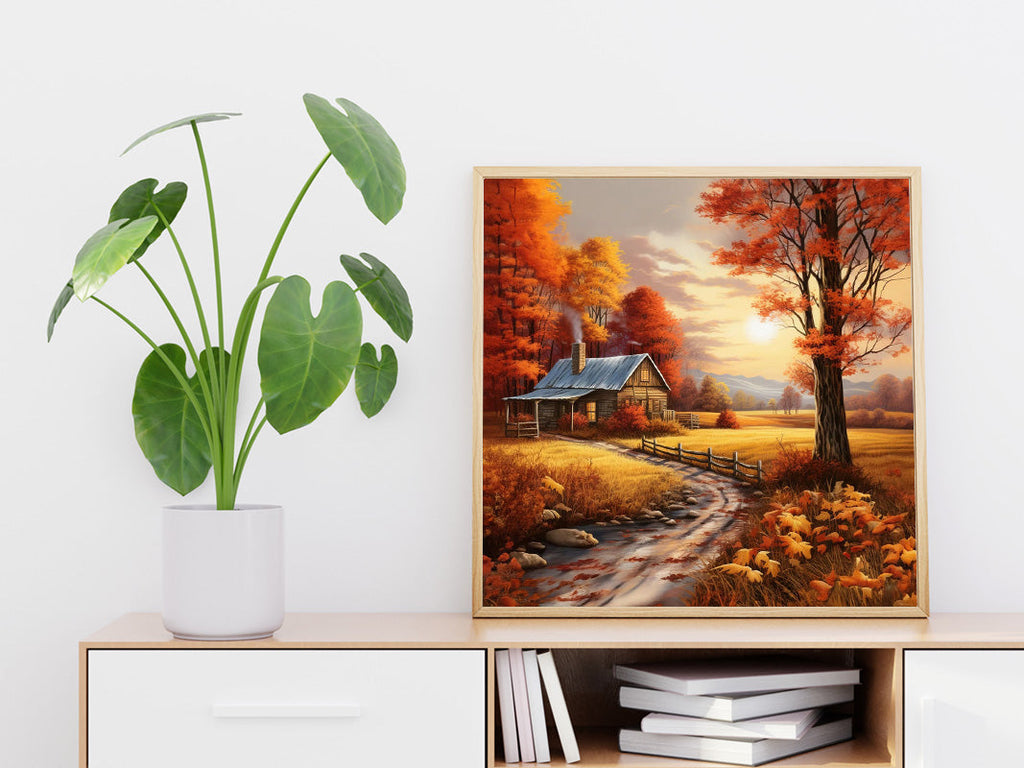 Twilight in Fall - DIY Diamond Painting Kit