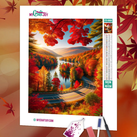 Twilight in Fall - DIY Diamond Painting Kit