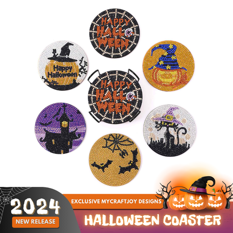 Halloween 6-pack - Diamond Painting Coasters