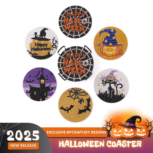 Halloween 6-pack - Diamond Painting Coasters