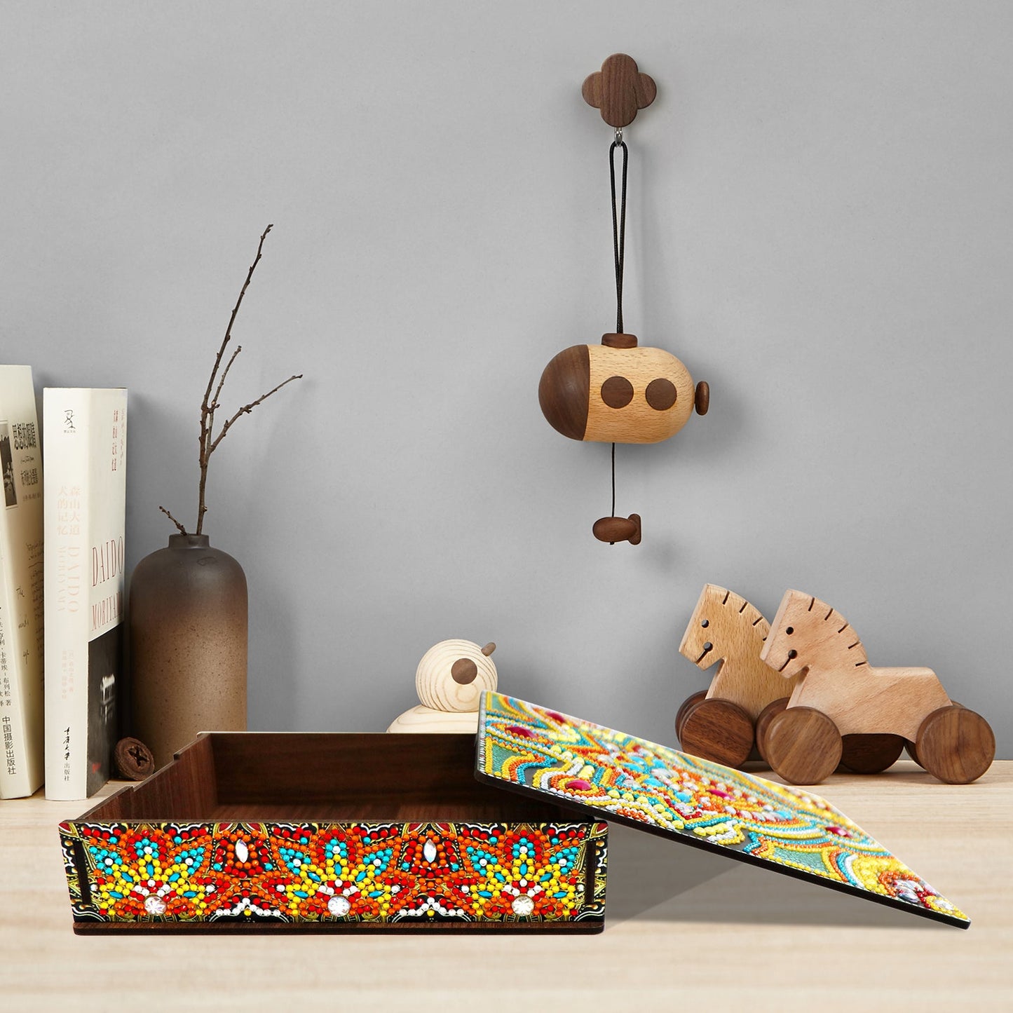 Wood Box Organizer - Diamond Painting Accessories