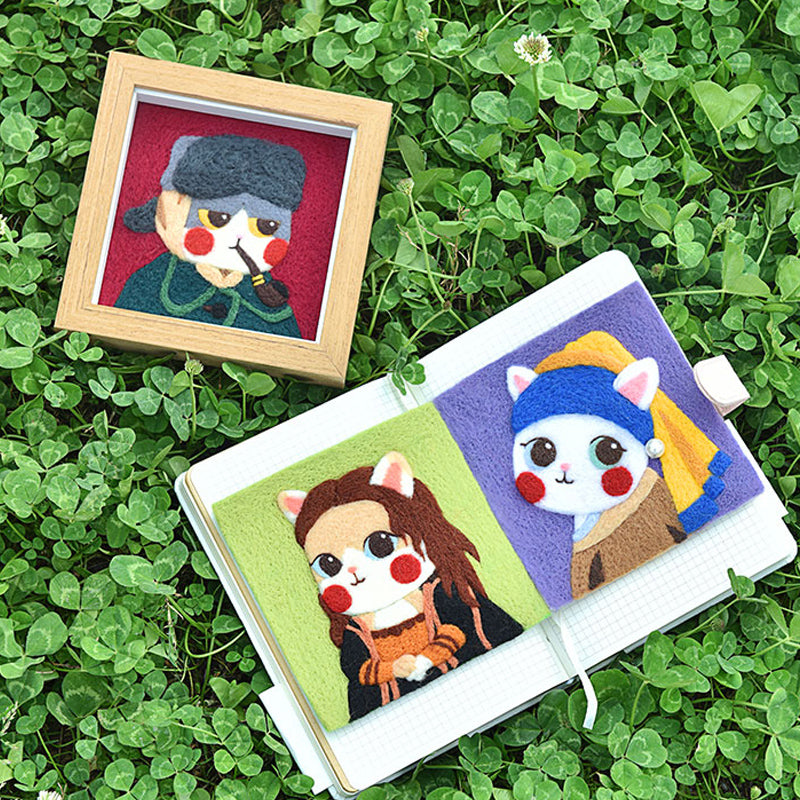 Frida Cat - DIY Felt Painting Kit