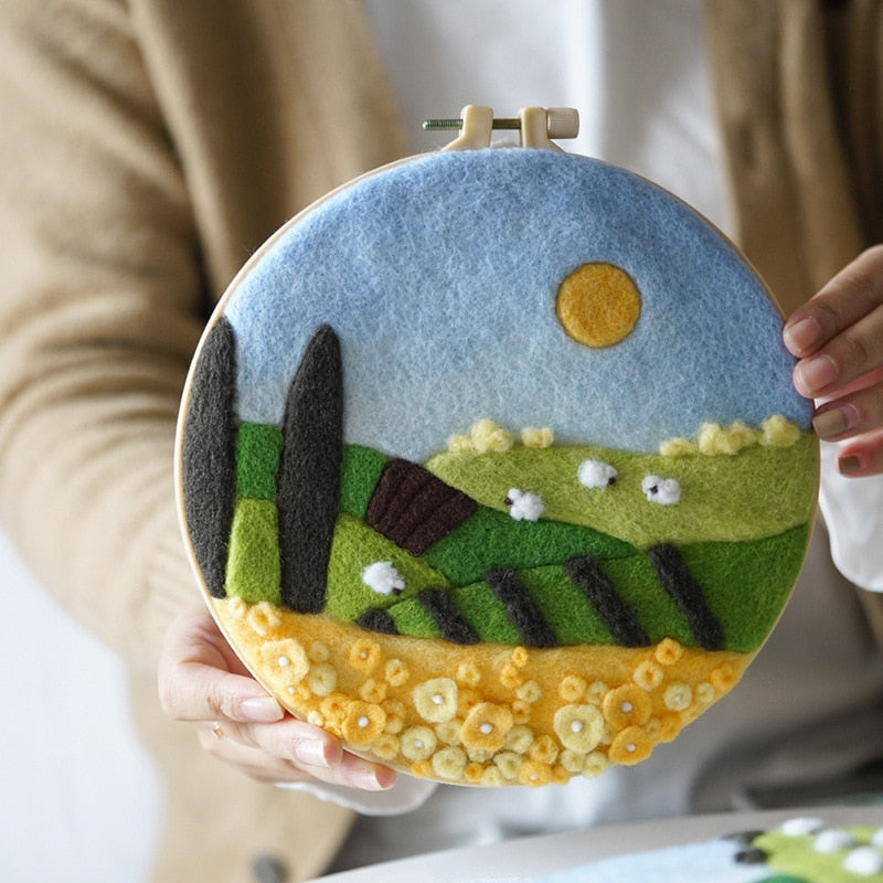 Grassland - DIY Felt Painting Kit