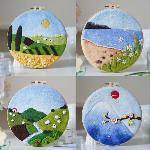 Beach - DIY Felt Painting Kit