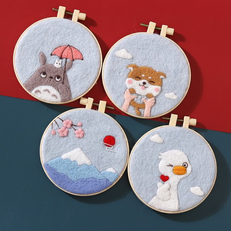 Mount Fuji - DIY Felt Painting Kit