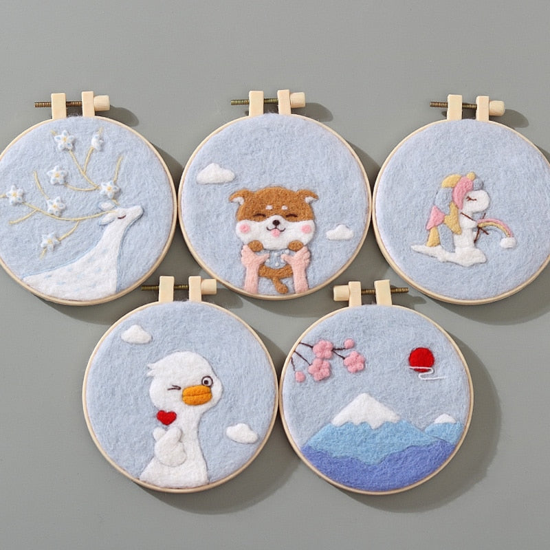 Mount Fuji - DIY Felt Painting Kit