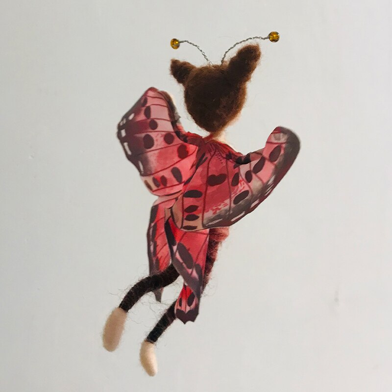 Red Butterfly - DIY Felt Painting Kit