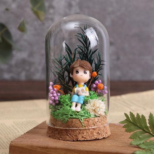 DIY Eternal Flowers - Glass Dome - Style 11