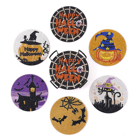 Halloween 6-pack - Diamond Painting Coasters