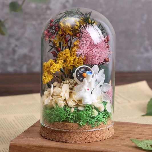 DIY Eternal Flowers - Glass Dome - Style 7