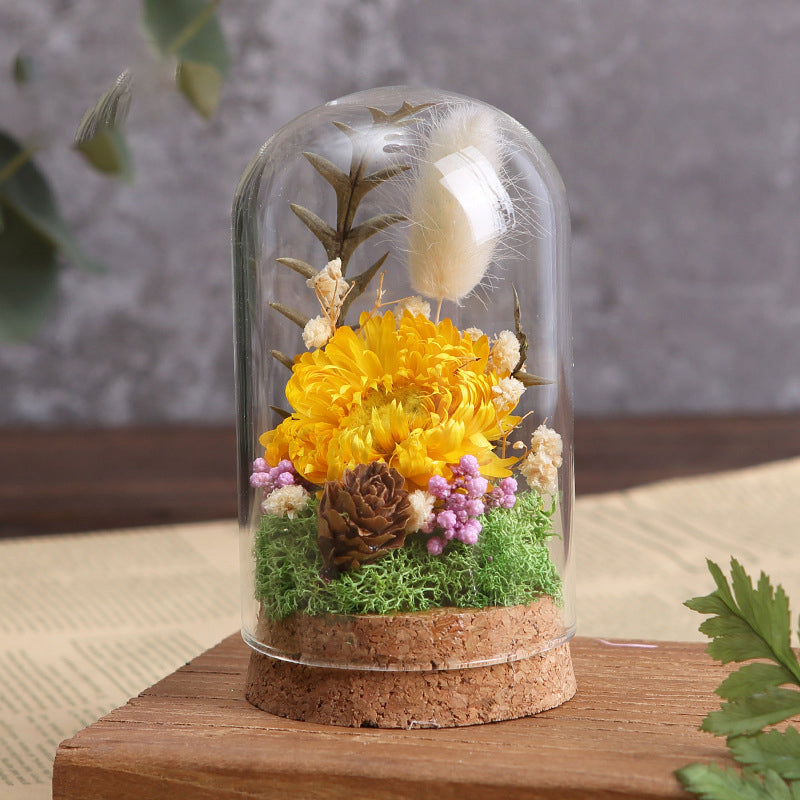 DIY Eternal Flowers - Glass Dome - Style 1