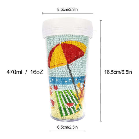 Diamond Painting Water Bottle