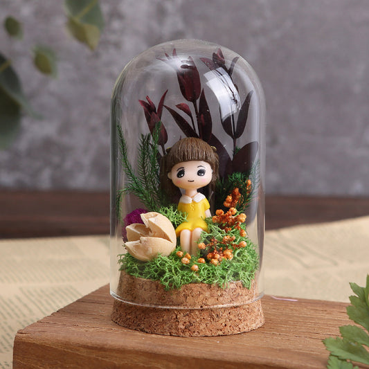 DIY Eternal Flowers - Glass Dome - Style 10