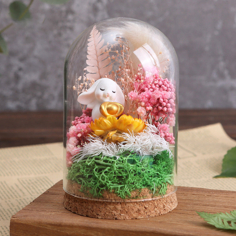 DIY Eternal Flowers - Glass Dome - Style 8