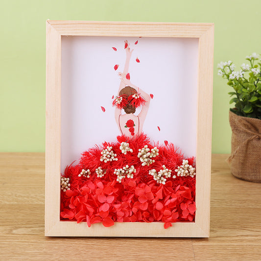 DIY Eternal Flowers - Photo Frame - Style 1