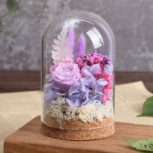 DIY Eternal Flowers - Glass Dome - Style 4