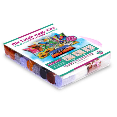 Flamingo Sunset Pillowcase - (17x17in - 43x43cm) - DIY Latch Hook Kit