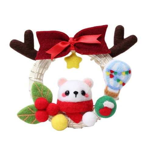 Christmas Dog - DIY Felt Painting Kit