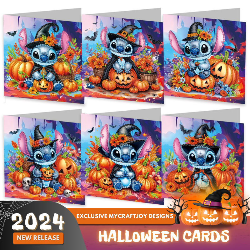 Halloween - Diamond Painting Greeting Cards [6pcs]