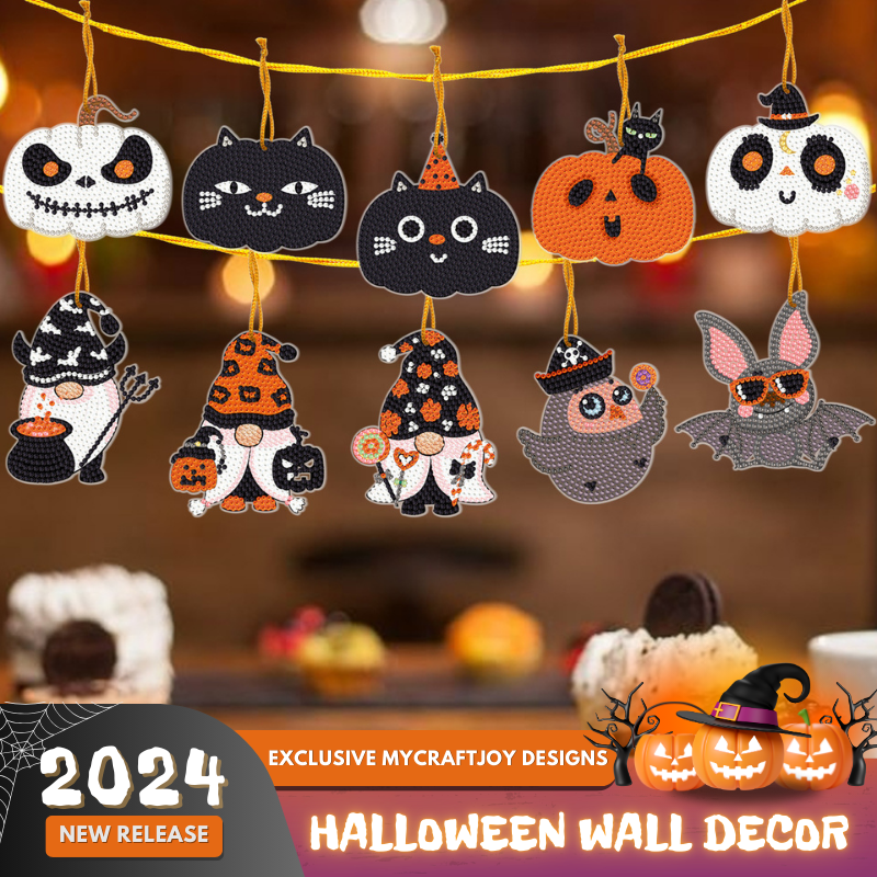 Halloween - Diamond Painting Hanging Wall Decor [10 PCS]