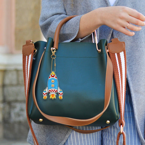 Astronaut and Rocket Keychain (5 pack) - Diamond Painting Accessories