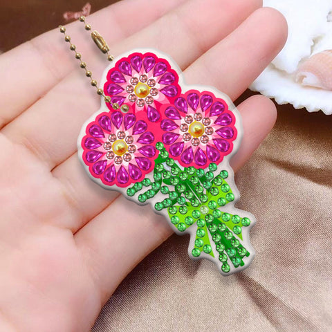 Flower Keychain (5 pack) - Diamond Painting Accessories