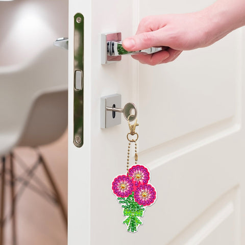 Flower Keychain (5 pack) - Diamond Painting Accessories