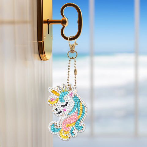 Unicorn Keychain (8 pack) - Diamond Painting Accessories