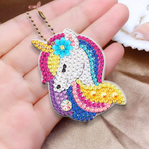 Unicorn Keychain (8 pack) - Diamond Painting Accessories