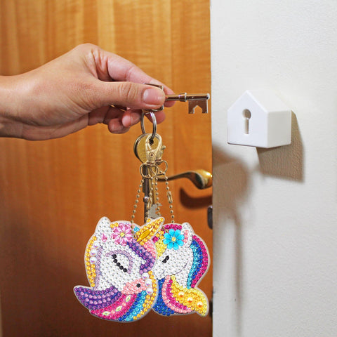 Unicorn Keychain (8 pack) - Diamond Painting Accessories
