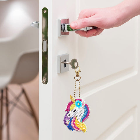 Unicorn Keychain (8 pack) - Diamond Painting Accessories