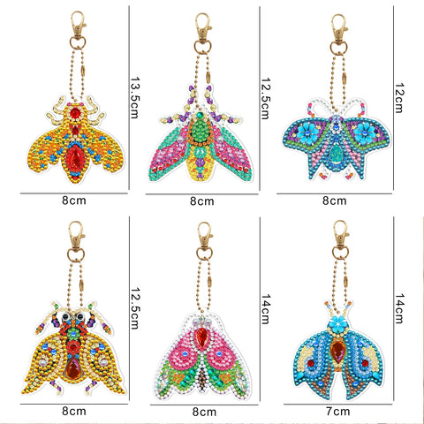 Moth Keychain (6 pack) - Diamond Painting Accessories