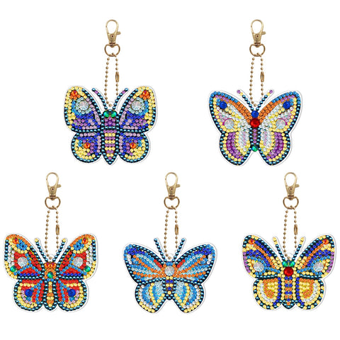 Butterfly Keychain (5 pack) - Diamond Painting Accessories