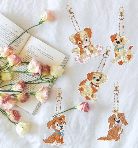 Dog Keychain (5 pack) - Diamond Painting Accessories