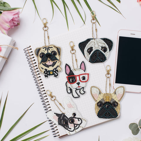 Dog Keychain (5 pack) - Diamond Painting Accessories