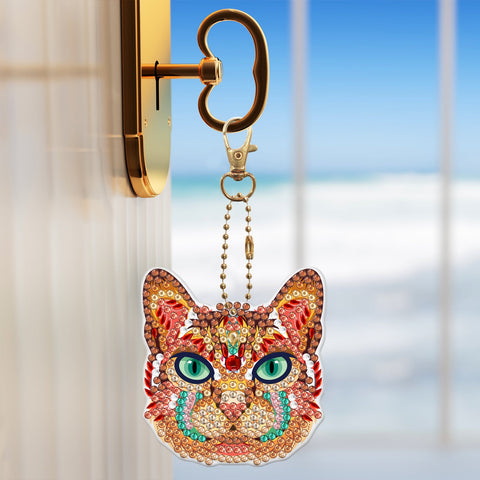 Cat Keychain (5 pack) - Diamond Painting Accessories